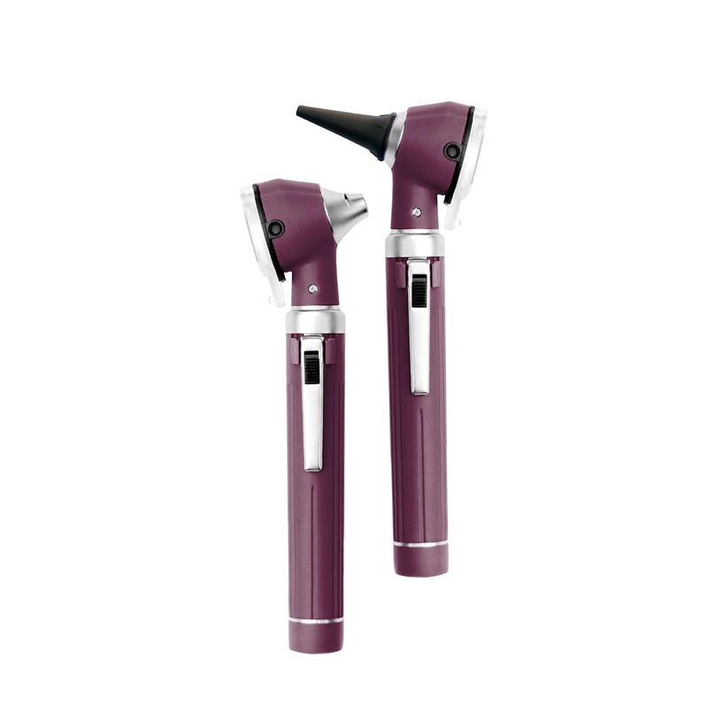 MeddSight Otoscope with Light, Fibre Optic Ear Scope for Kids & Adults, 3X Zoom Magnifying Glass, LED Ear Infection Checker with 10 Disposable Specula, Nylon Case, 6 Colors Medical Grade(Maroon Color) - Image 2